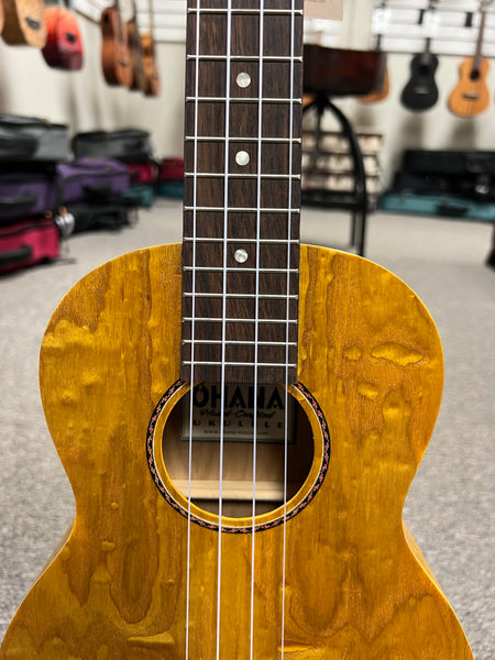 OHANA TK-15W Willow Wood Tenor Ukulele - Satin Finish
