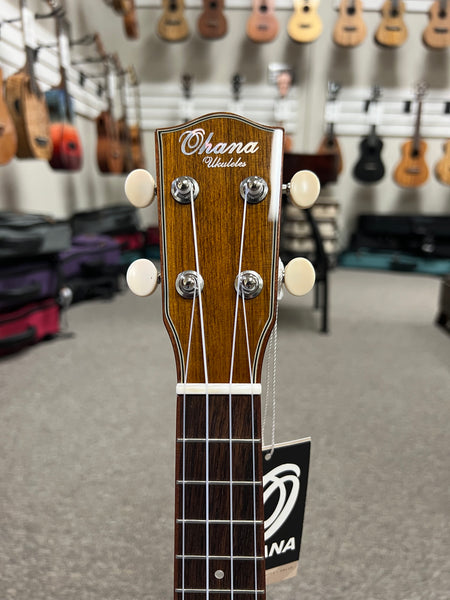 OHANA SK-50G Soprano Ukulele - Solid Cedar/Solid Rosewood
