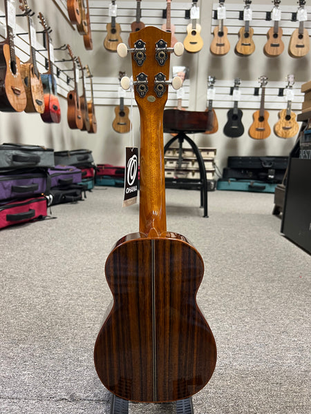 OHANA SK-50G Soprano Ukulele - Solid Cedar/Solid Rosewood