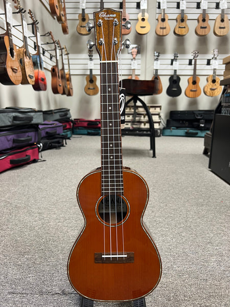 OHANA CK-50G Concert Ukulele - Solid Cedar/Solid Rosewood