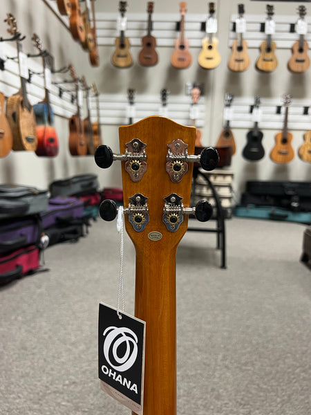 Ohana CK-35CGE-CL Cynthia Lin Solid Mahogany Electric Concert Ukulele w/Case