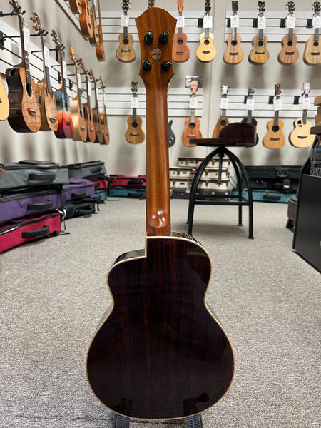 aNueNue Black Whale Solid Cedar/Maple/Rosewood Tenor Ukulele w/Case