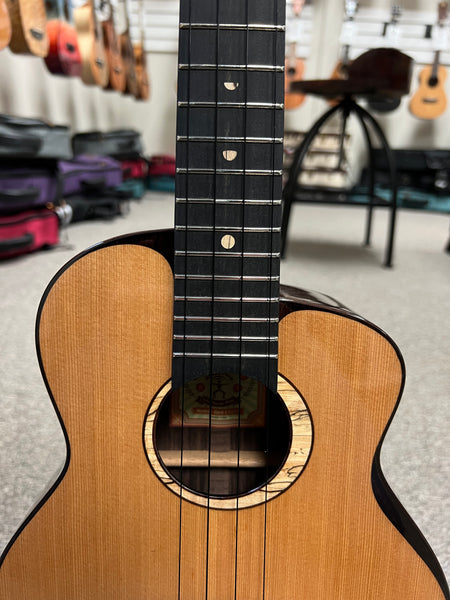 aNueNue UT-214 Cedar Bird Tenor Ukulele w/Case - Solid Cedar/Rosewood