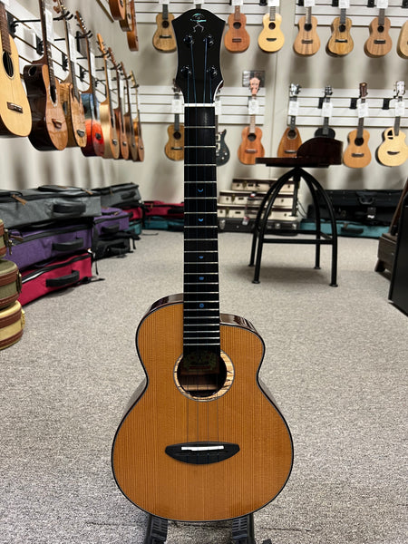 aNueNue UT-330 Blue Moon Tenor Ukulele w/Case -  Torrefied Spruce/Solid East Indian Rosewood