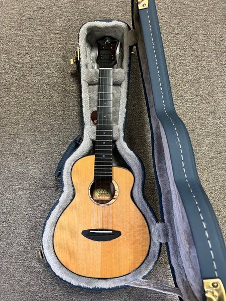 aNueNue UT-330 Blue Moon Tenor Ukulele w/Case -  Torrefied Spruce/Solid East Indian Rosewood