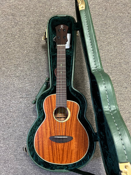 aNueNue UC-110 Solid Mahogany Bird Concert Ukulele w/Case