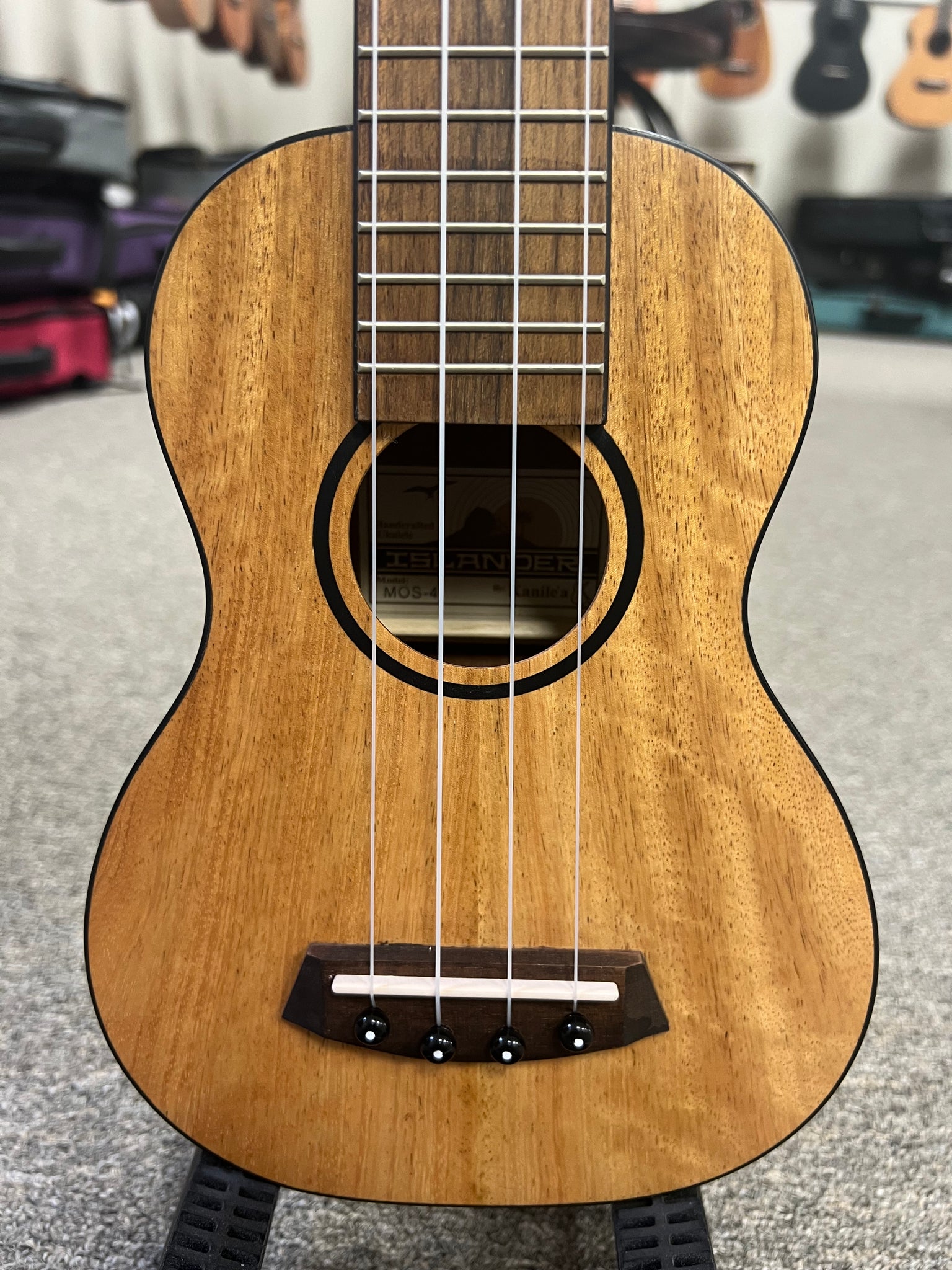 Islander by Kanile'a MOS-4 Spalted Mango Soprano Ukulele