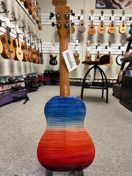 Kanile'a Ilikai-T Solid Flamed Maple Tenor Ukulele w/Case - Made in Hawaii