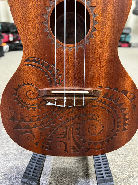 Luna UKE-TC-MAH Mahogany Concert Ukulele w/Case - Pre Loved