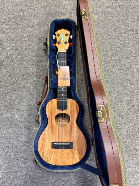 KoAloha KCM-10 Solid Koa Pikake Concert Ukulele w/Case #1 - Made in Hawaii
