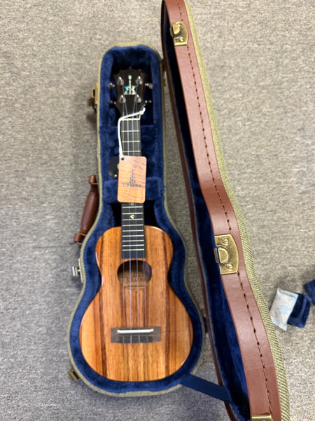 KoAloha KCM-00 Solid Koa Concert Ukulele w/Case #1- Made in Hawaii