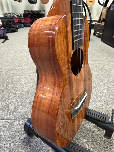 KoAloha KCM-00 Solid Koa Concert Ukulele w/Case #2 - Made in Hawaii