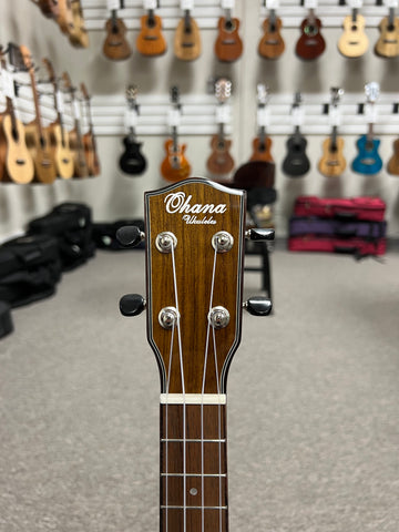 Ohana CK 35G Solid Mahogany Concert Ukulele Aloha City Ukes