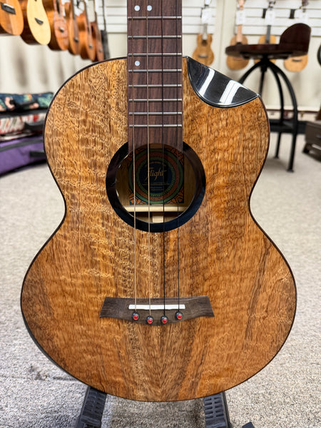 Flight Fireball Solid Mango Electric Baritone Ukulele w/Case #1 - Royal Series
