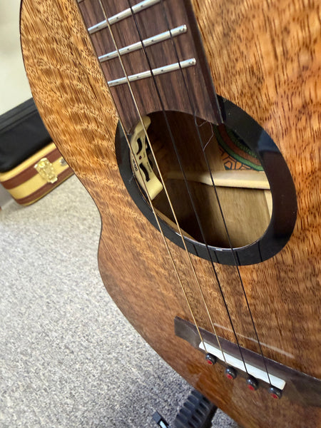 Flight Fireball Solid Mango Electric Baritone Ukulele w/Case #1 - Royal Series
