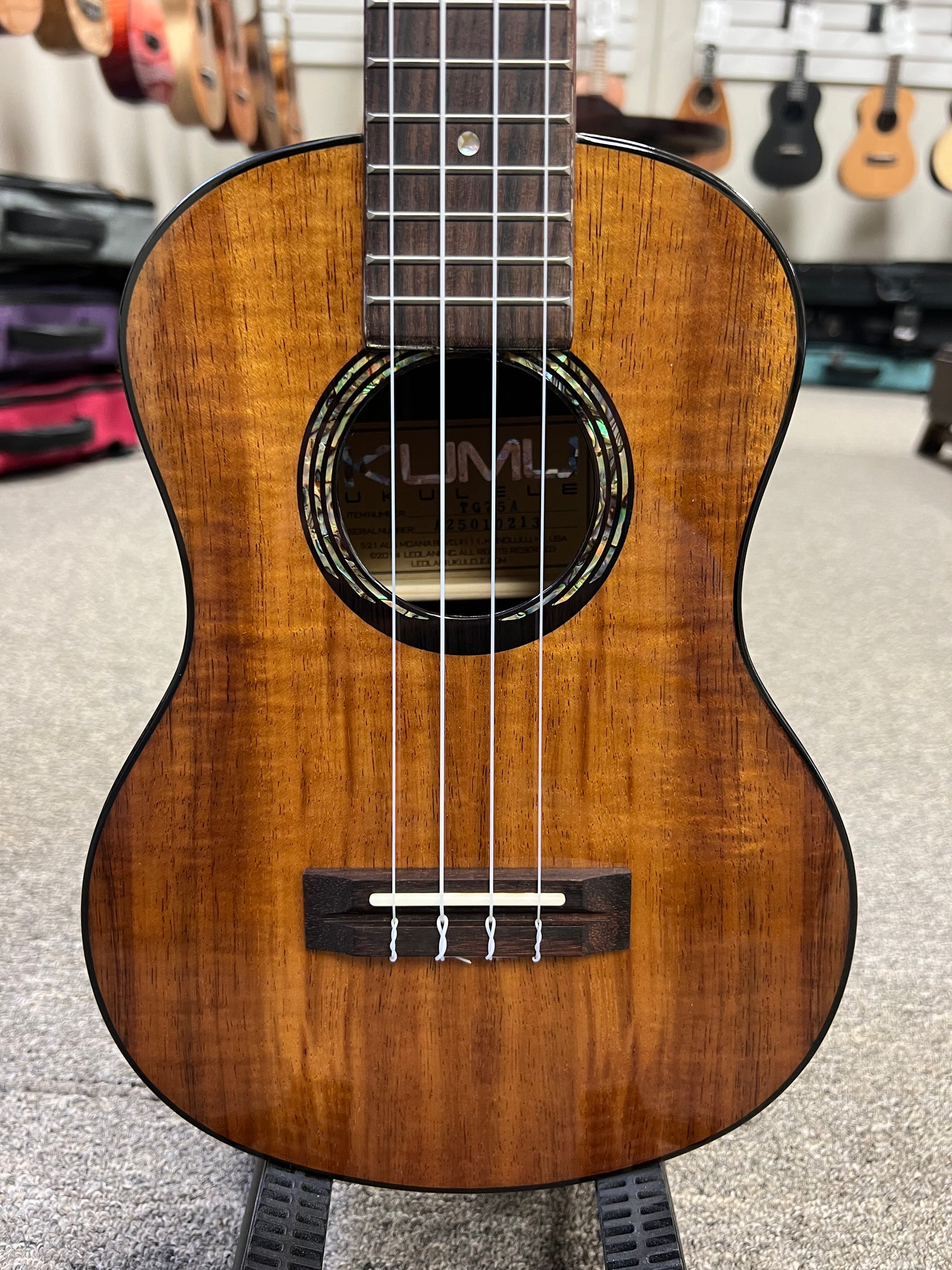 KUMU TG-75A Koa Tenor Ukulele - Gloss Finish