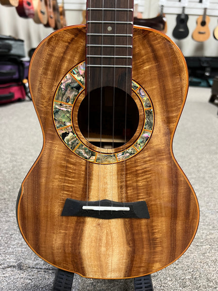SNAIL S60T Solid Acacia Tenor Ukulele w/Case #2 - Comfort Armrest