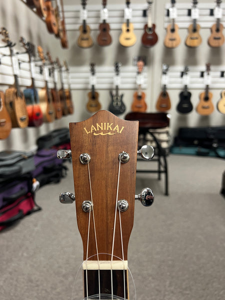 Lanikai ACST-CEB Acacia Electric Baritone Ukulele w/Case - Solid Top - Cutaway/Fishman Pickup