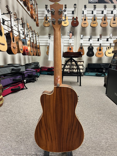Lanikai ACST-CEB Acacia Electric Baritone Ukulele w/Case - Solid Top - Cutaway/Fishman Pickup