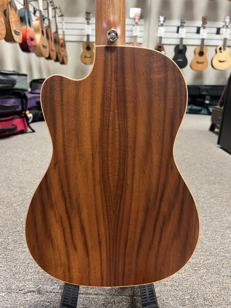 Lanikai ACST-CEB Acacia Electric Baritone Ukulele w/Case - Solid Top - Cutaway/Fishman Pickup