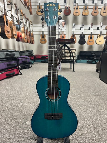 KALA KA-CEMB Concert Ukulele - Exotic Mahogany -Kala KACEMB Blue Uke
