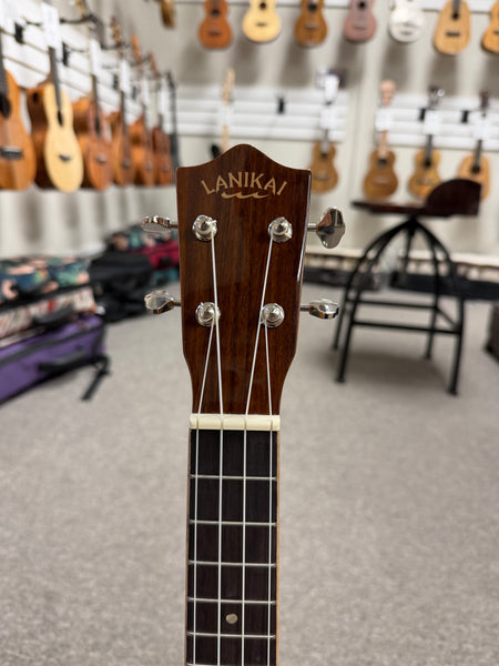 LANIKAI MRS-CEC Solid Morado Electric Concert Ukulele w/Case - Cutaway/Fishman Pickup