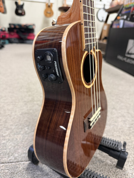 LANIKAI MRS-CEC Solid Morado Electric Concert Ukulele w/Case - Cutaway/Fishman Pickup