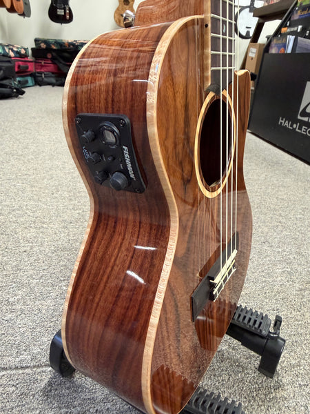 LANIKAI MRS-CET Solid Morado Electric Tenor Ukulele w/Case - Cutaway/Fishman Pickup