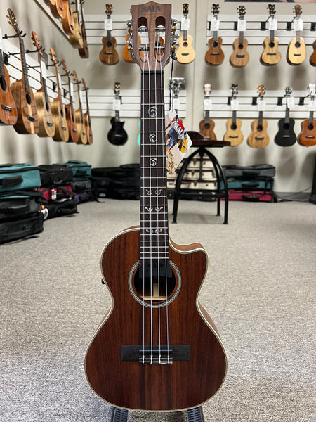 KALA KA-SA-TE-C Solid Acacia Electric Tenor Ukulele w/Cutaway