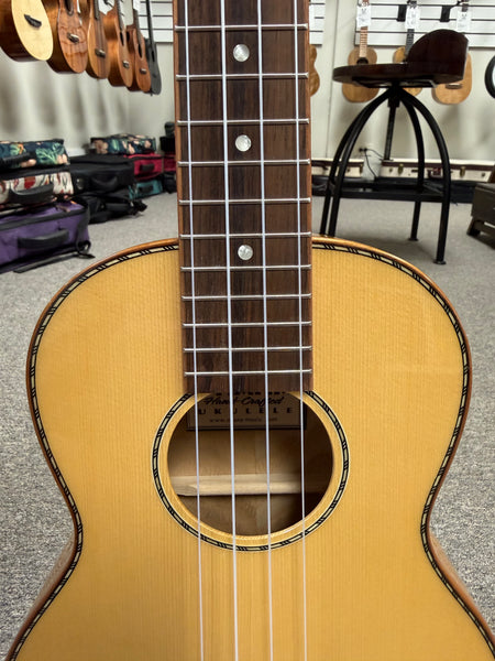 OHANA TK-70WG Solid Spruce/Willow Wood Tenor Ukulele