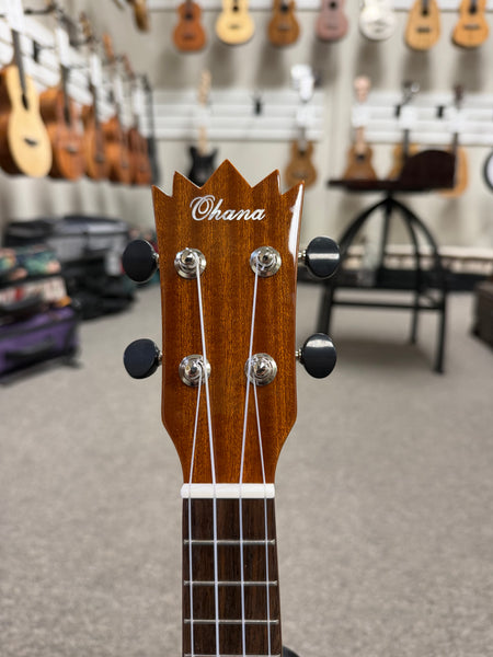 OHANA TPK-25G Solid Mahogany Short Scale Sopranino Pineapple Ukulele - Soprano