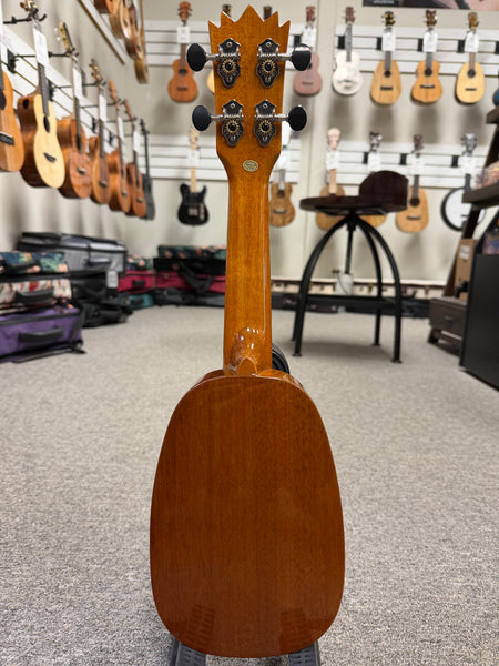 OHANA TPK-25G Solid Mahogany Short Scale Sopranino Pineapple Ukulele - Soprano