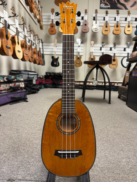 OHANA PKC-150SMO Spalted Mango Pineapple Concert Ukulele