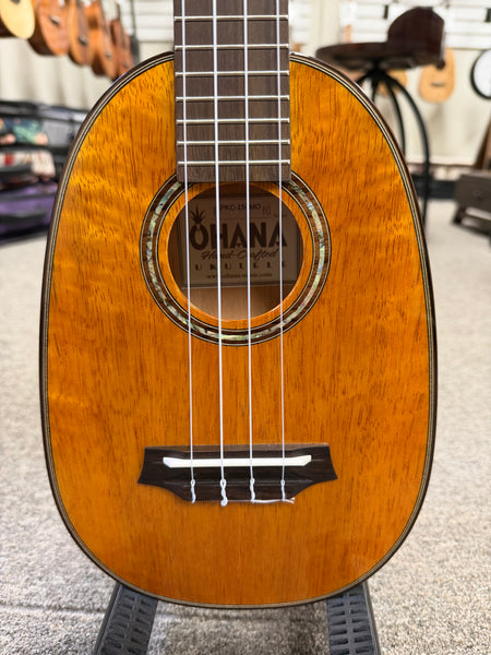 OHANA PKC-150SMO Spalted Mango Pineapple Concert Ukulele