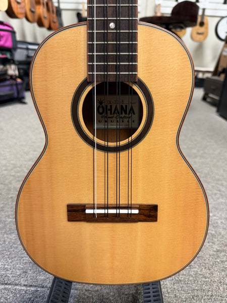 OHANA TK-70-8 Solid Spruce/Mahogany 8 String Tenor Ukulele