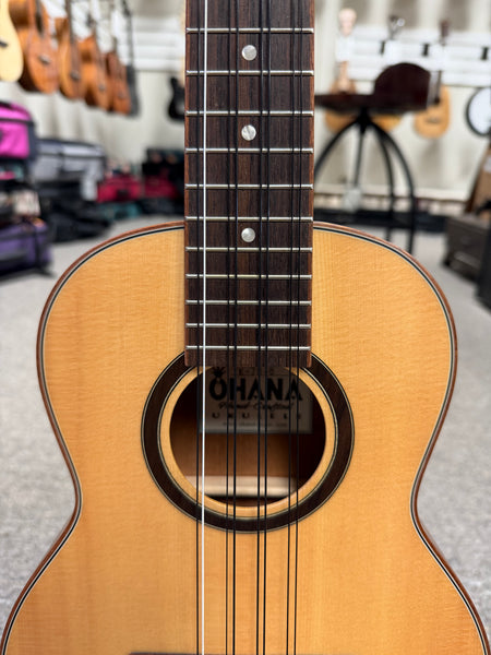 OHANA TK-70-8 Solid Spruce/Mahogany 8 String Tenor Ukulele