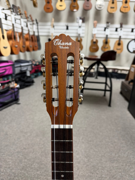 OHANA TK-70-8 Solid Spruce/Mahogany 8 String Tenor Ukulele
