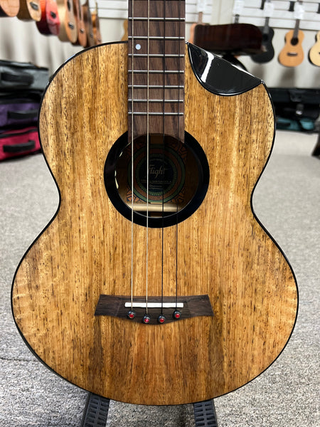 Flight Fireball Solid Mango Electric Baritone Ukulele w/Case #2 - Royal Series