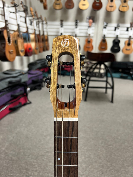 Flight Fireball Solid Mango Electric Baritone Ukulele w/Case #2 - Royal Series