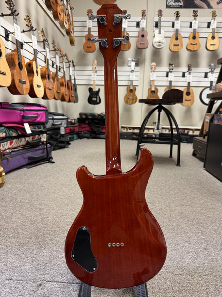 Flight Vanguard Solid Body Electric Ukulele w/Case - Transparent Purple TPP