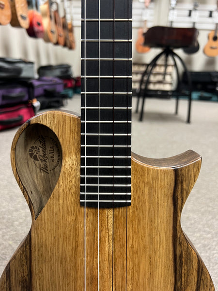 KALA Revelator Nautilus Premium Korina Electric Tenor Ukulele w/Case - Made In The U.S.A.