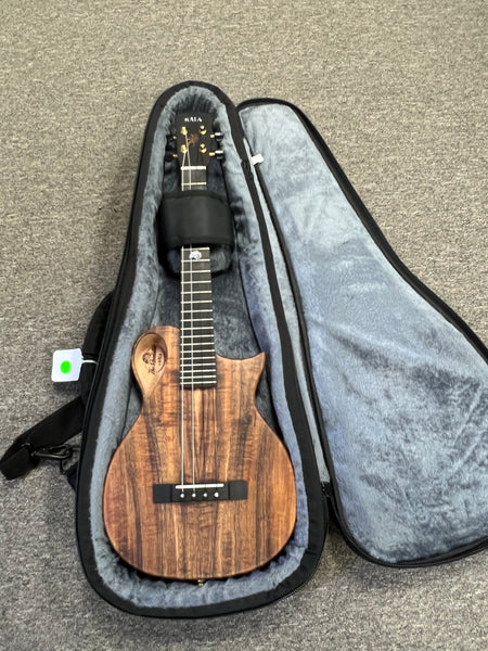 KALA Revelator Koa Electric Tenor Ukulele w/Case - Made In The U.S.A.