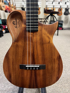 KALA Revelator Koa Electric Baritone Ukulele w/Case - Made In The U.S.A.