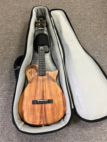 KALA Revelator Koa Electric Baritone Ukulele w/Case - Made In The U.S.A.