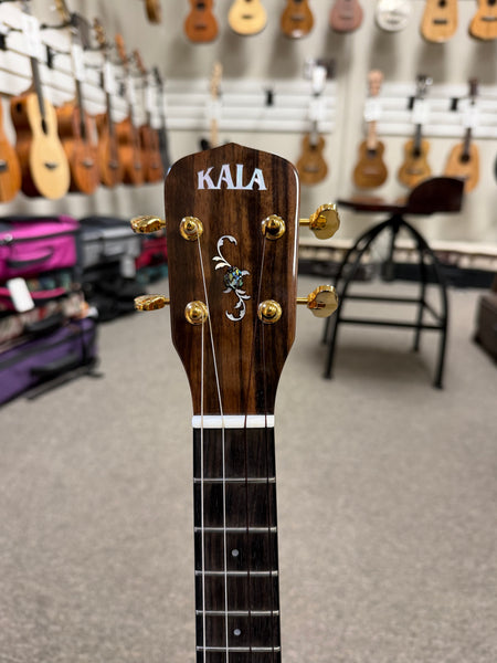 KALA KA-CN-MHR-T Solid Mahogany/Rosesood Tenor Ukulele w/Case - Pre Loved - Cutaway