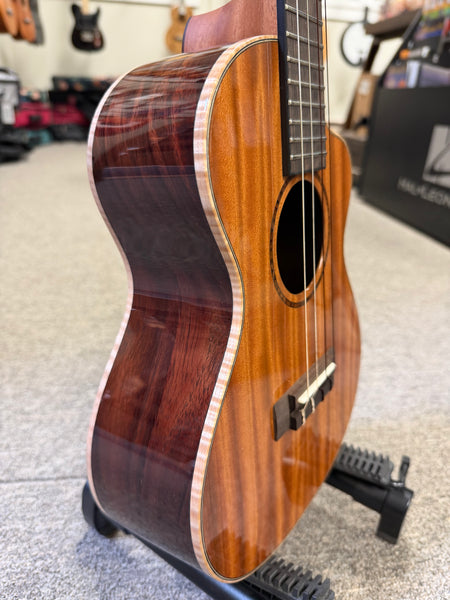 KALA KA-CN-MHR-T Solid Mahogany/Rosesood Tenor Ukulele w/Case - Pre Loved - Cutaway