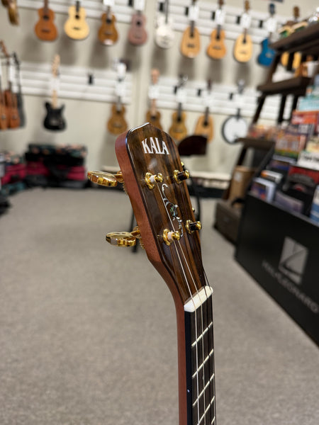 KALA KA-CN-MHR-T Solid Mahogany/Rosesood Tenor Ukulele w/Case - Pre Loved - Cutaway