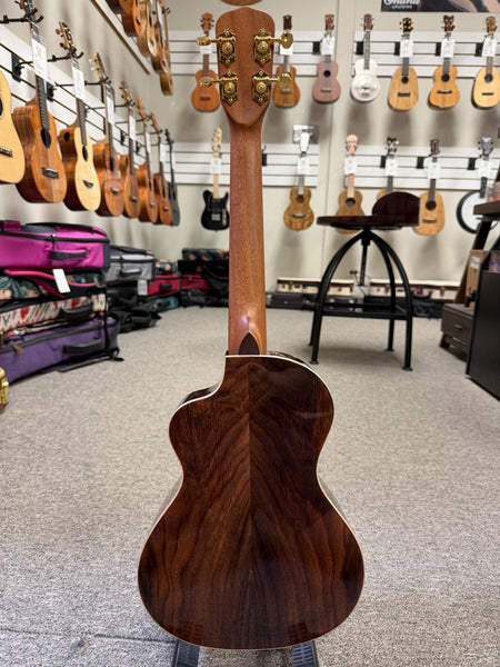 KALA KA-CN-MHR-T Solid Mahogany/Rosesood Tenor Ukulele w/Case - Pre Loved - Cutaway