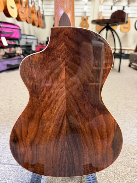 KALA KA-CN-MHR-T Solid Mahogany/Rosesood Tenor Ukulele w/Case - Pre Loved - Cutaway