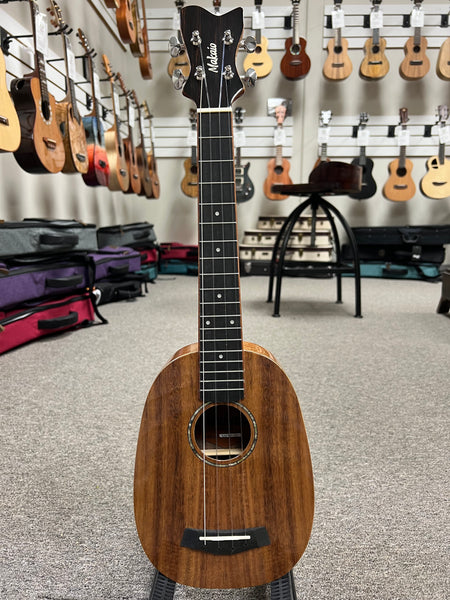 Makaio MKTP-10 Koa Pineapple Concert Long Neck Ukulele w/Case